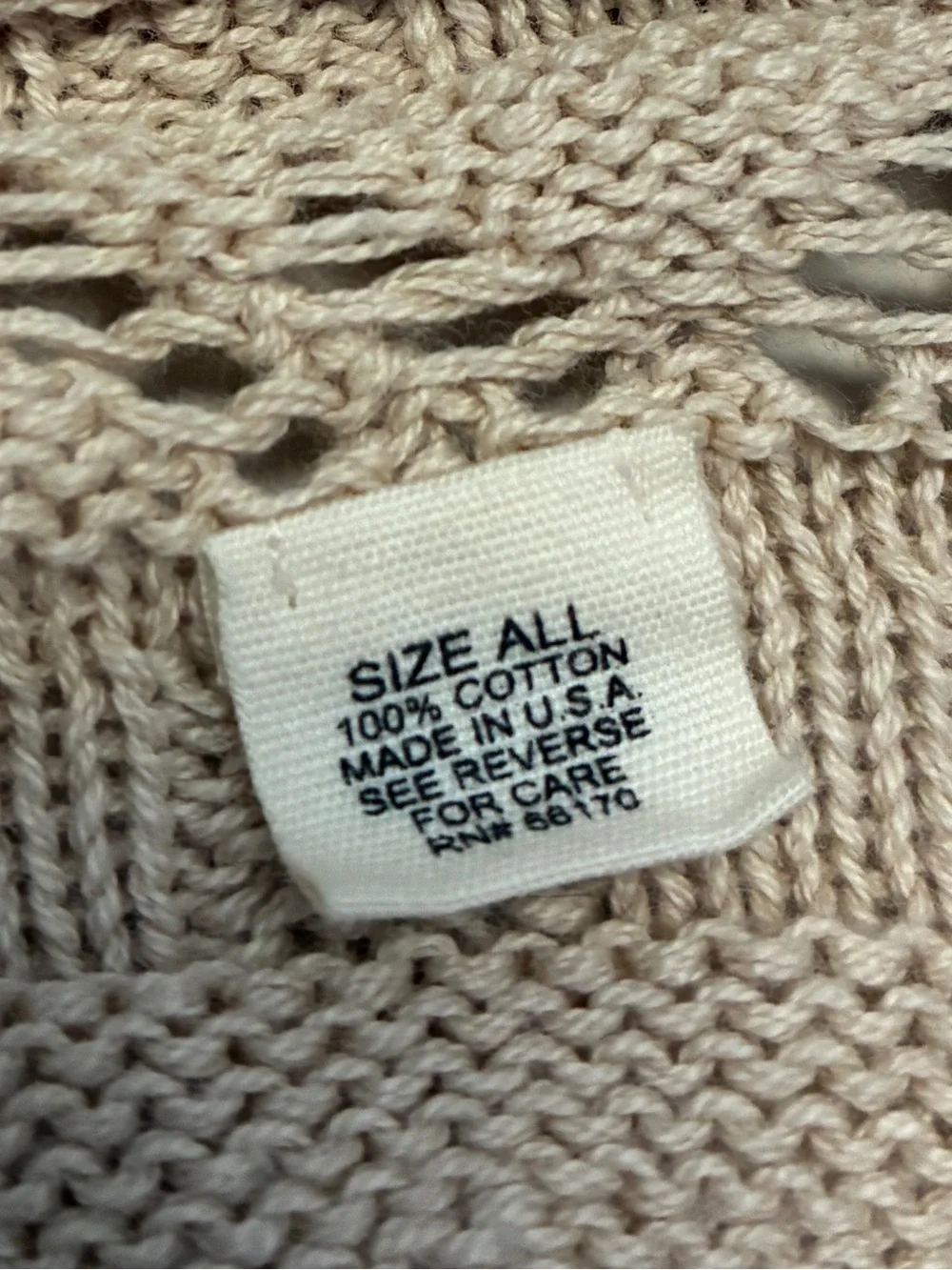 Lia Molly Tan Crochet Open-Front Women's Sweater Shrug 100% Cotton Festival Y2K - Picture 5 of 7